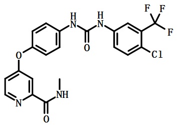 索拉非尼的結(jié)構(gòu)式